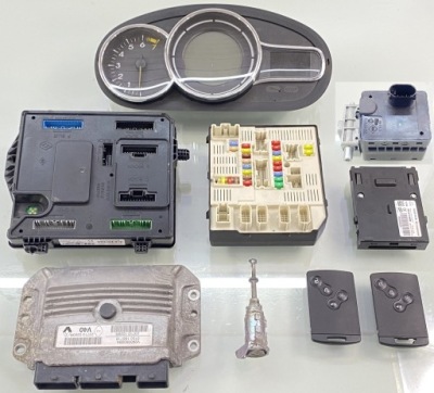 Renault megane iii 10 r 1.4 tce набор стартовый блок управления двигателя kpl фото №1