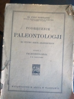 Podręcznik Paleontologji, Józef Siemiradzki 1925