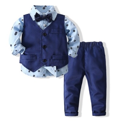 Wiosenne dziecko niebieski garnitur zestaw 4Z4