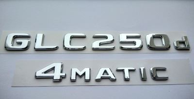 GLC250d 4Matic Mercedes emblemat chrom