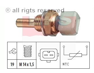 SENSOR TEMPERATURA DE AGUA VW GOLF 1.3-2.0 83-  