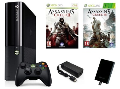 Konsola Microsoft Xbox 360 Slim 250 GB czarny Assassin's