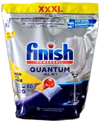 Finish Quantum LEMON 60szt.Tabletki do Zmywarki