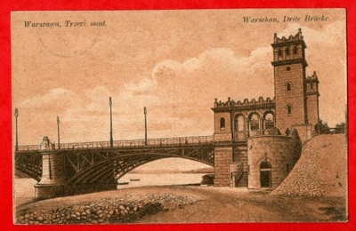 Warszawa , Warschau . Trzeci Most / 1915 r.