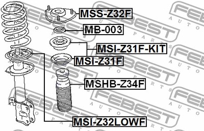 PROTECTION SHOCK ABSORBER FRONT  