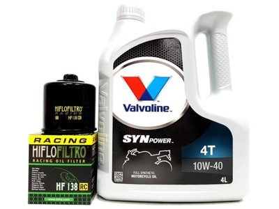 VALVOLINE SYNPOWER 4T 10W40 4L ФІЛЬТР HF138RC