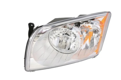 Лампа dodge caliber 07-11 ліва фара механічна коробка передач usa фото №1