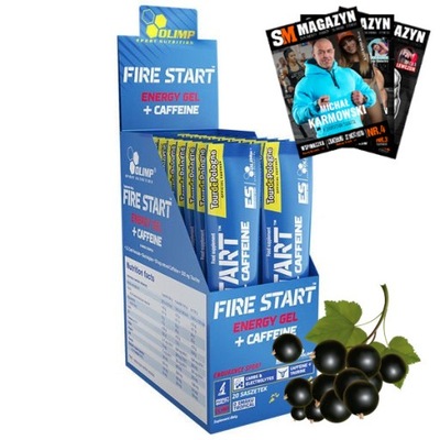 OLIMP FIRE START ENERGY GEL + CAFFEINE ŻEL ENERGETYCZNY 36 g x 20 szt