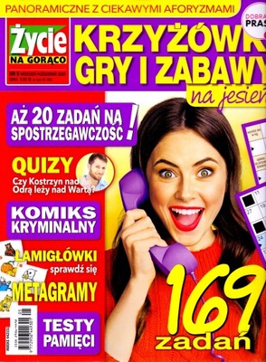 Życie na Gorąco nr 5/2023. Krzyżówki, Gry i Zabawy na Jesień. 169 zadań.