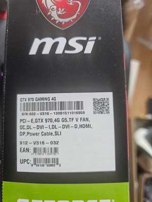 Karta graficzna MSI GTX 970 GAMING 4G 4 GB