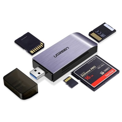 Czytnik kart SD Ugreen USB 3.0 CF/MS na USB 3.0 5Gbps
