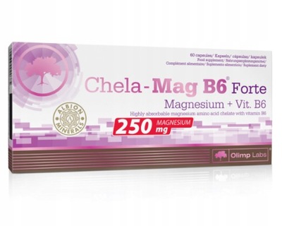 OLIMP CHELA-MAG B6 FORTE 60 k. MOCNY MAGNEZ CHELAT