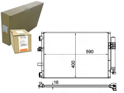 Behr hella конденсатор радіатор кондиціонера behr h фото №1