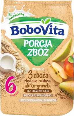 BoboVita Porcja Zbóż kaszka mleczna, 4 zboża