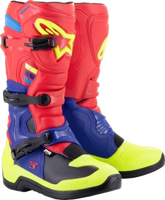 BATAI TECH 3, ALPINESTARS (CZERWONY/NIEBIESKI/ZOLTY FLUO/CZARNY, DYDIS 40,5) 