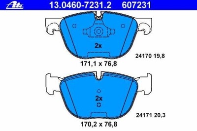 КОЛОДКИ ПЕРЕД BMW X5 07-, BMW X6 08-