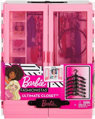 Barbie Fashionistas przenośna szafa GBK11