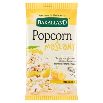 Bakalland Popcorn maślany 90 g