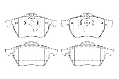 КОЛОДКИ ГАЛЬМІВНІ OPEL ПЕРЕД VECTRA B BRECK