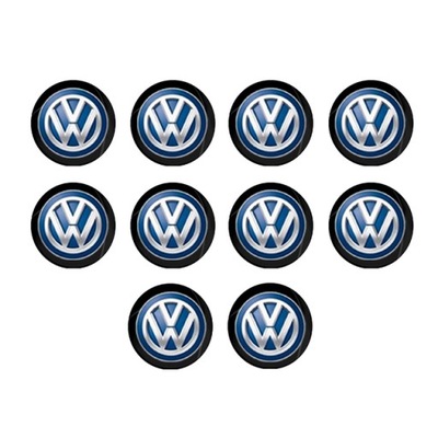 10SZTUK LIPDUKŲ Z LOGO AUTOMOBILIO : VOLKSWAGEN 