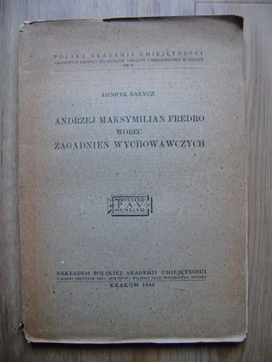 Barycz... Fredro wobec zagadnień wychowawczych