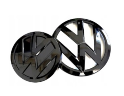 EMBLEMA NEGRO GOLF 7 SPORT VII GTI R VW JUEGO  