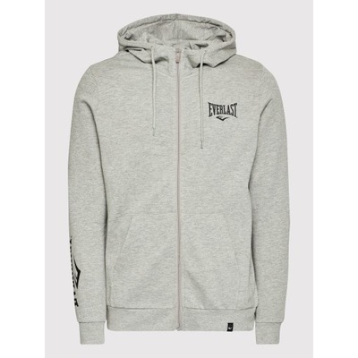 EVERLAST ROZPINANA BLUZA Z KAPTUREM SZARA - L