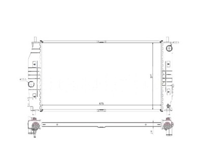 Радіатор dodge intrepid 98- фото №1