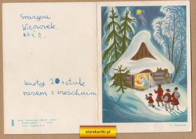 WESOŁYCH ŚWIĄT - KARNET - STAJENKA - KOLĘDNICY - Z. FIJAŁKOWSKA