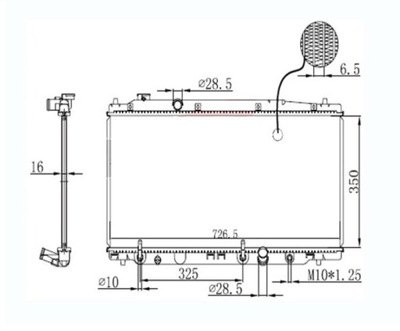 Honda fit 09 - 12 радіатор 19010rb1j51 фото №1