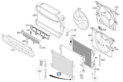 RADUADOR DE ACONDICIONADOR SMART FORFOUR W453  