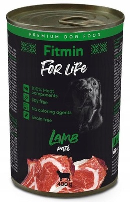 Fitmin dog konserwa lamb 400 g nowa receptura