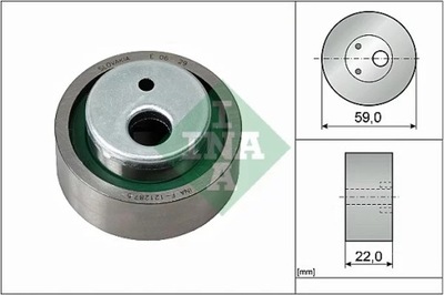 INA 531 0030 10 ROLLO NAPINACZA, CORREA DISTRIBUCIÓN  