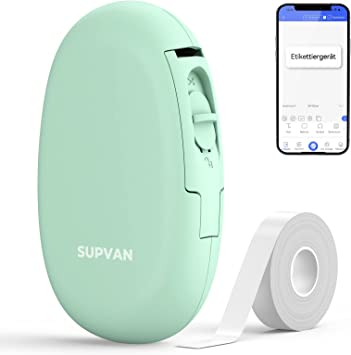 Drukarka etykiet mini Supvan miętowa Bluetooth