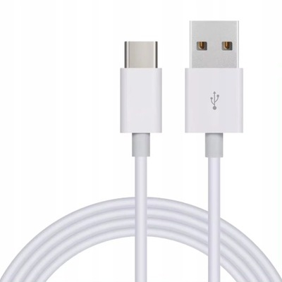 Kabel USB Do USB C Szybkie Ładowanie 1m Biały Przewód