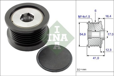 INA 535 0259 10 ШЕСТЕРНЯ ШКИВ ALTER.FOCUS II 1.6TDCI