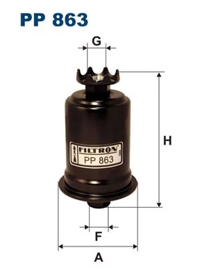 PP863 FILTRO COMBUSTIBLES  