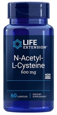 NAC 600mg 60kaps CYSTEINE N-acetylo L-cysteina Lif