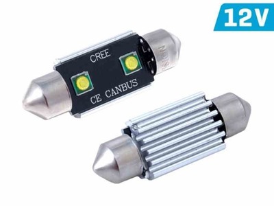 ЛАМПОЧКА НІЧНОГО БАЧЕННЯ FESTOON SV8.5 36MM 12V 2X 3535 SMD LED (СВІТЛОДІОД), CANBUS, БІЛА, 2 ШТ