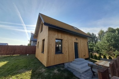 PROJEKT DOMU DO 35 m2 ZGŁOSZENIE SZKIELETOWY