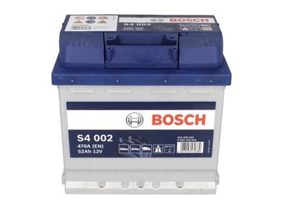 АККУМУЛЯТОР BOSCH 52AH/470A +P S4 0092S40020