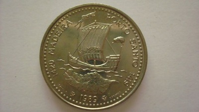 Portugalia moneta 100 escudos 1989 Madera
