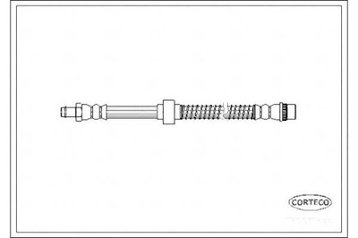 ПАТРУБОК ТОРМОЗНОЙ CORTECO 480697 SL5580 330665 245
