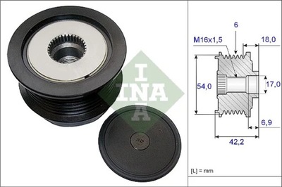 INA 535018810 EMBRAGUE ALT.  