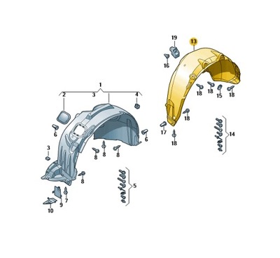 Подкрылок крыла левая задние audi q2 aso оригинал фото №1