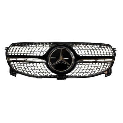 Mercedes gle w167 2019- решётка радиатора передняя решётка радиатора diamond czarna молдинг хром фото №1