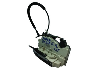 Skoda fabia ii lift замок дверь левый задняя фото №1