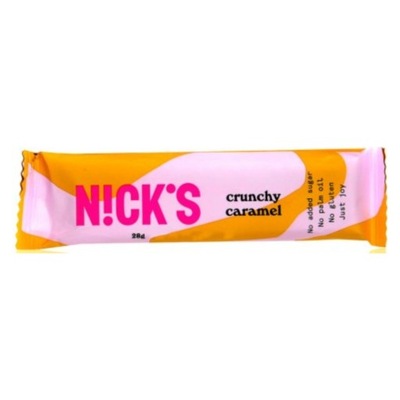 Nick's Crunchy Caramel Baton bez cukru 28 g