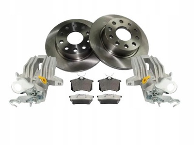 CALIPER REAR LEFT RIGHT DISCS PADS GOLF V PLUS  