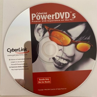 CYBERLINK POWER DVD 5 POWERDVD 5 PŁYTA CD-ROM